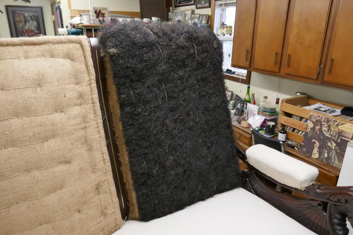 Original horse hair, ready for muslin.