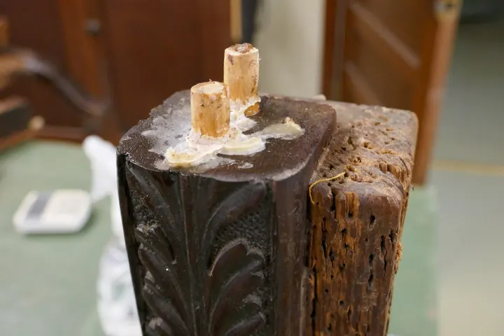 The results of not properly clamping glue joints... A wide open crack.