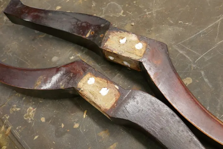 The glue joints were a mess and needed aggressive attention.