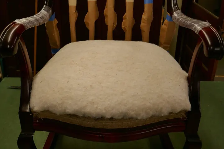 One layer of cotton batting for the final softening touch.