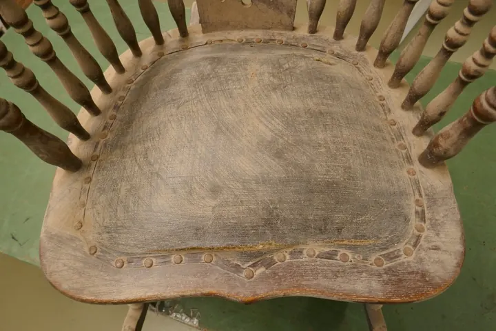 The dust was so aged it wouldn't brush off.