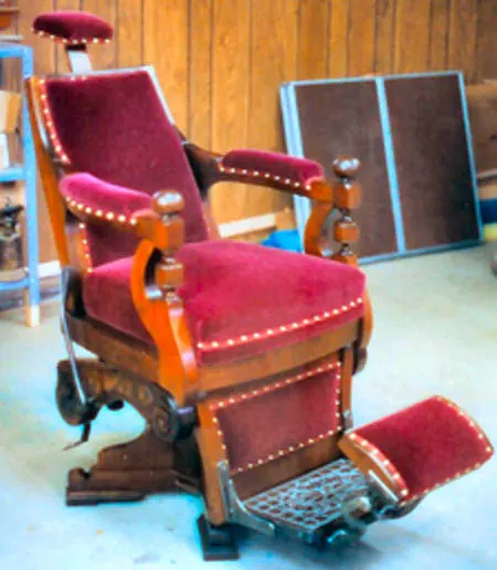 1895 Melchior Barber's Chair, finished