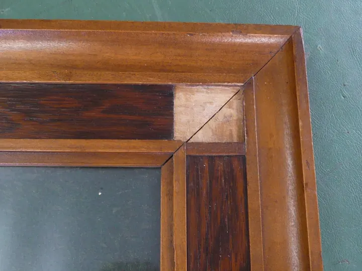 I've cleaned the surface and have it ready for new veneer.