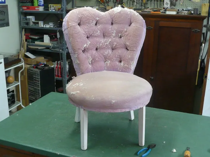 1950s Boudoir Chair, photo 2 of 7