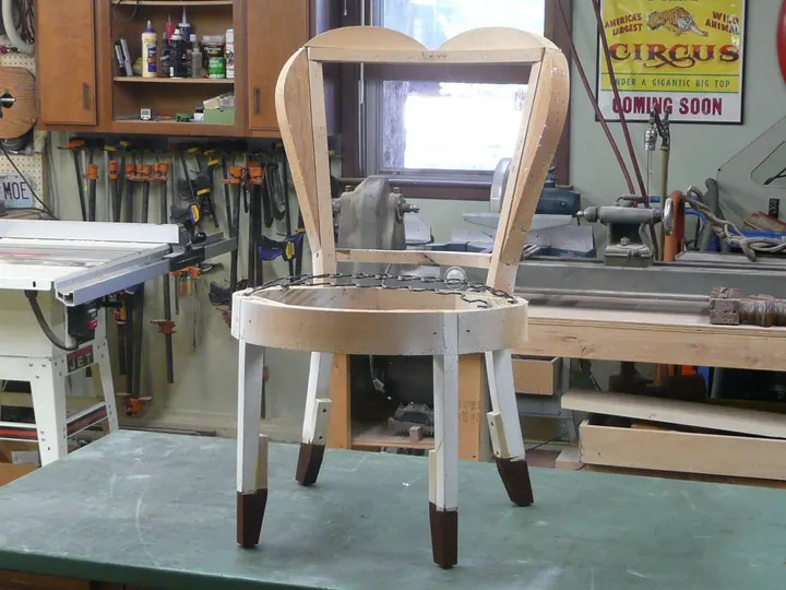 1950s Boudoir Chair, photo 3 of 7