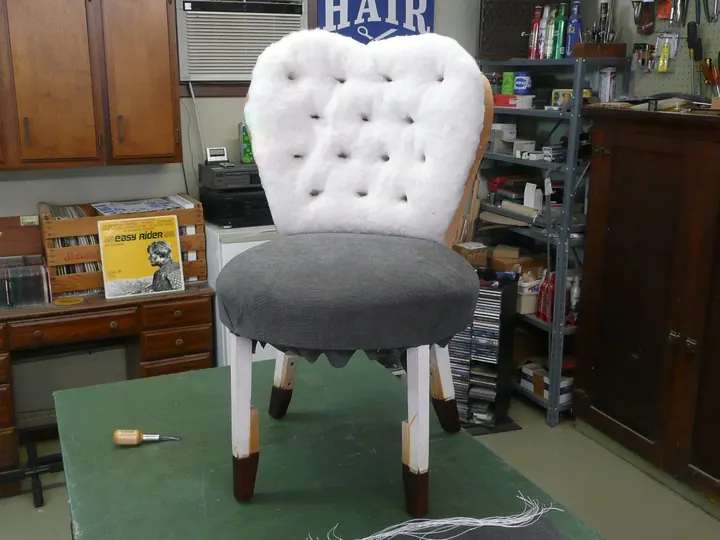 1950s Boudoir Chair, photo 4 of 7