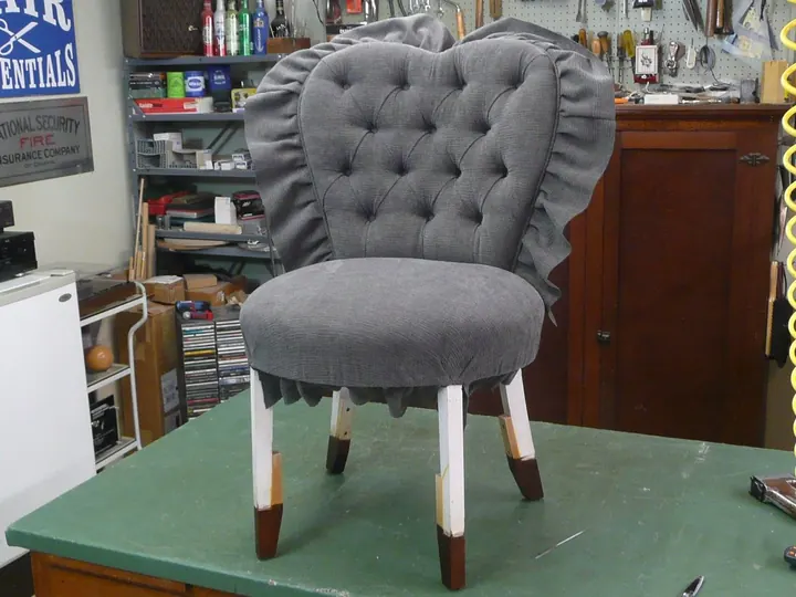 1950s Boudoir Chair, photo 5 of 7