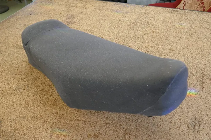 Foam core covered with 1/4" thick high-density foam.