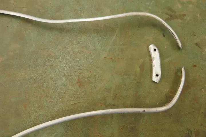 Aluminum trim prior to polishing.