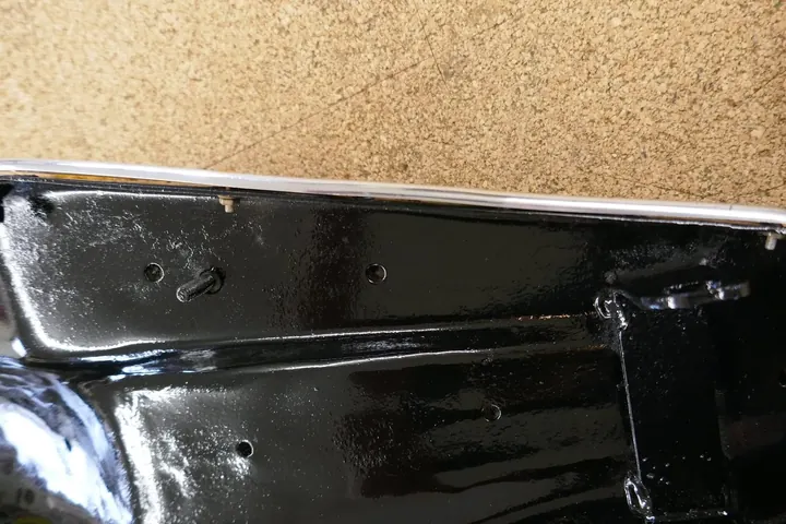 Repaired trim.