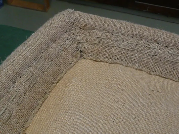 Outer profile stitched in place.
