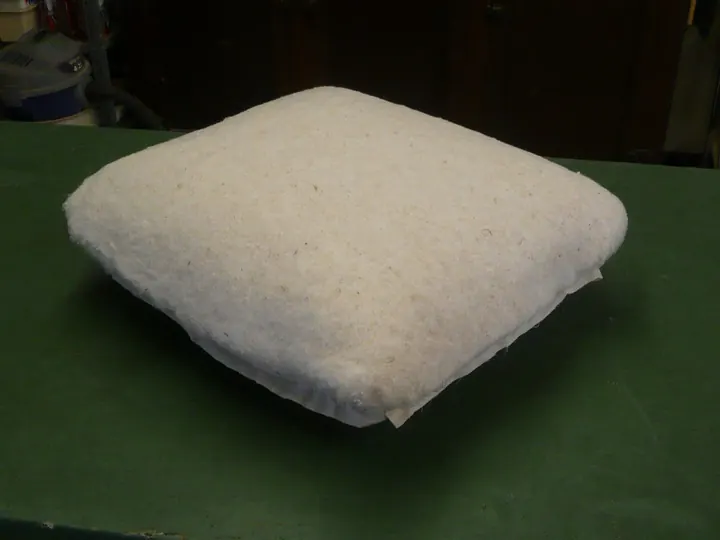 A layer of cotton batting for even more softening...