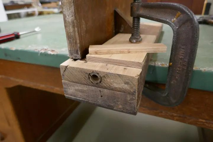 The caster socket had broken out and was previously repaired but needed a back-up.
